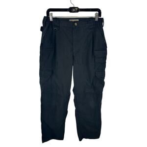 5.11 Tactical Taclite Pro Cargo Pants Black Ripstop Work Utility Size 34x31